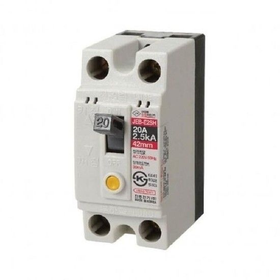 [JHPMQ990_51CE]누전차단기 JEB-E2SH 42mm 2P 20A 2.5KA