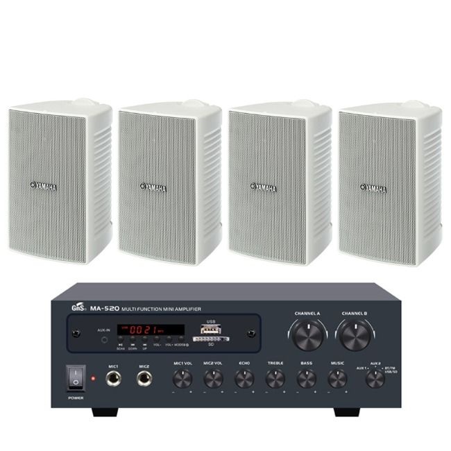YAMAHA YAMAHA VS4 카페 매장 벽걸이 스피커 RM52VS44 흰색