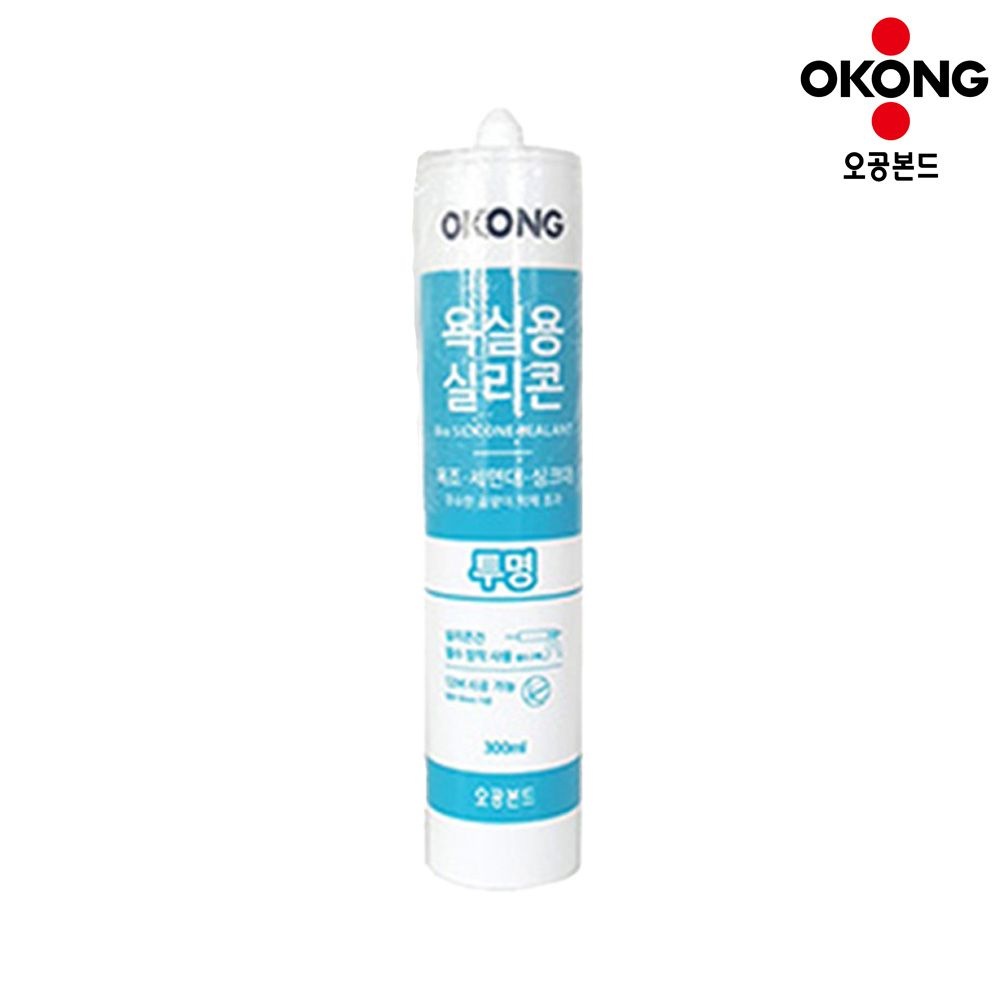 오공 욕실용 실리콘 투명 300ml