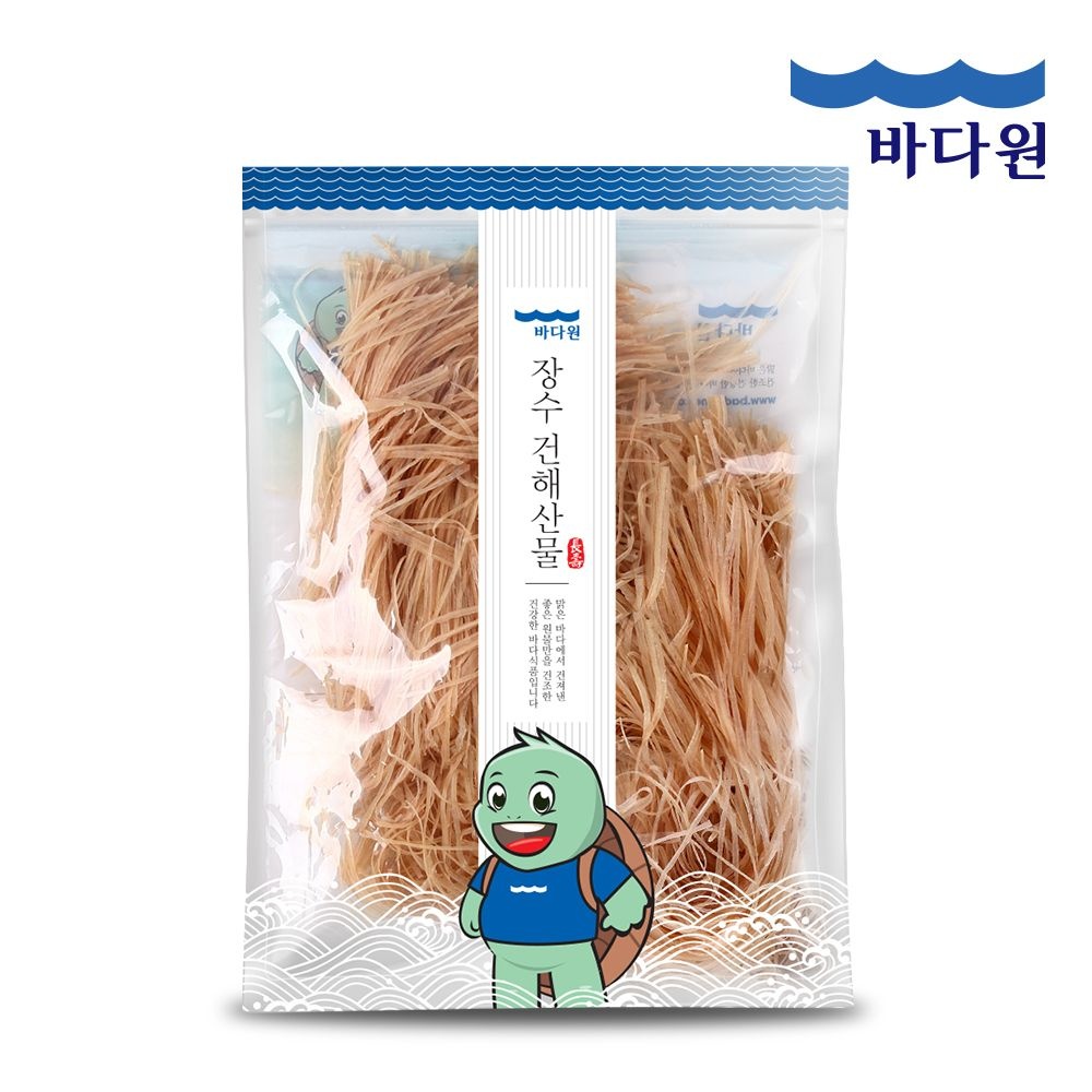 바다원 국내가공 오징어실채 500g