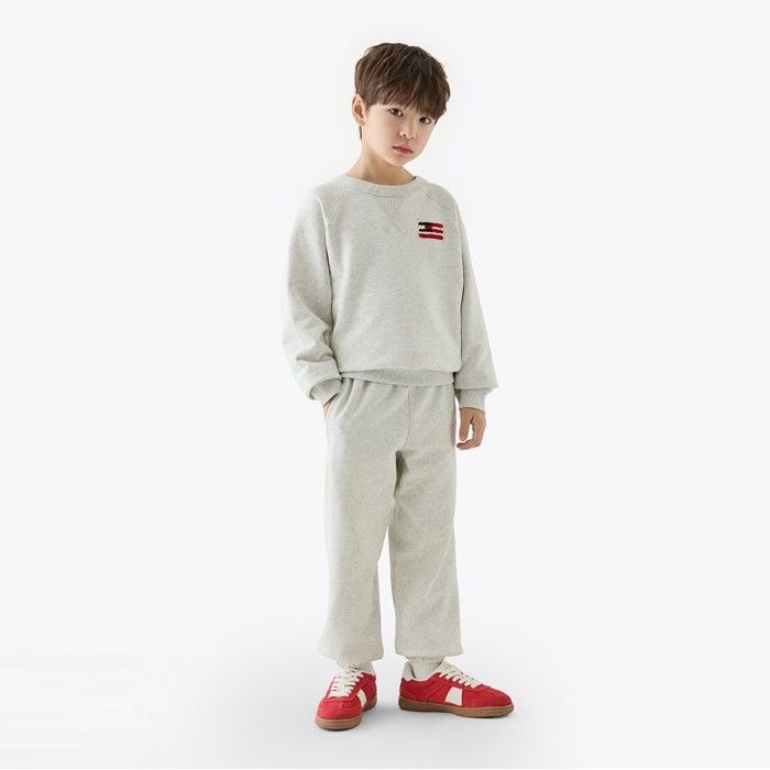 TOMMY HILFIGER 타미힐피거 키즈 [정상가: 92000] 부클 플래그 스웨트 팬츠 T42F1PPC500BT1PMT