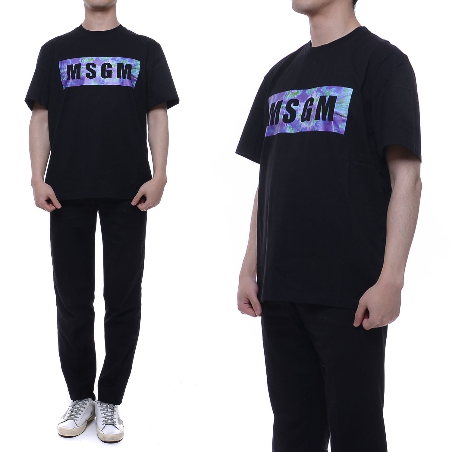 [롯데백화점]  [엠에스지엠] 20SS 남성 멀티 스퀘어 로고 반팔티 (2840MM234_207098_99_20S) LE1218899583