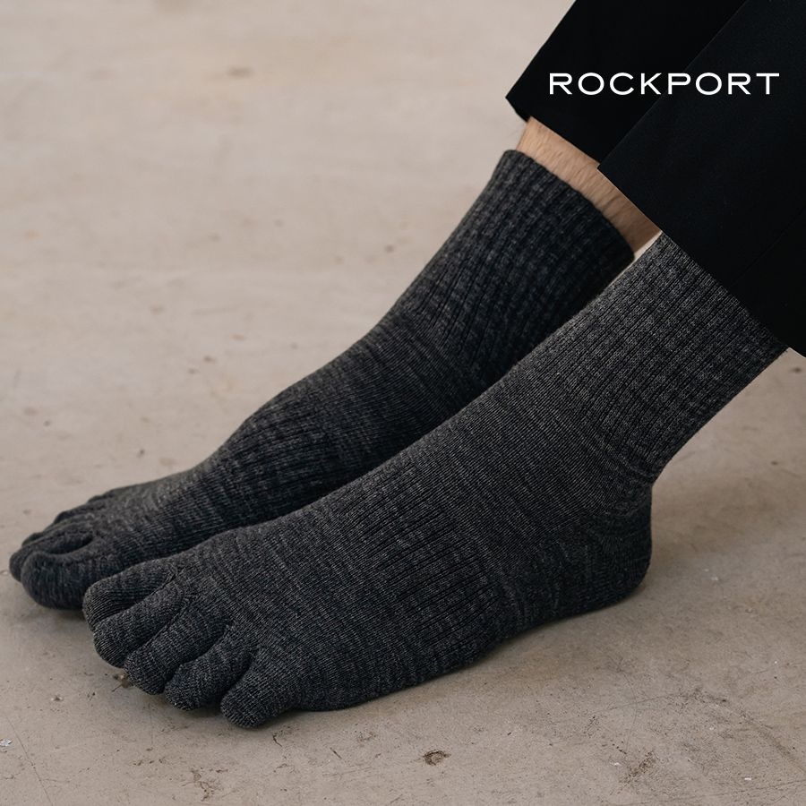 ROCKPORT 데오드란트 쿠션 발가락 양말 4팩(PACK) (차콜_26호 (250-280mm))