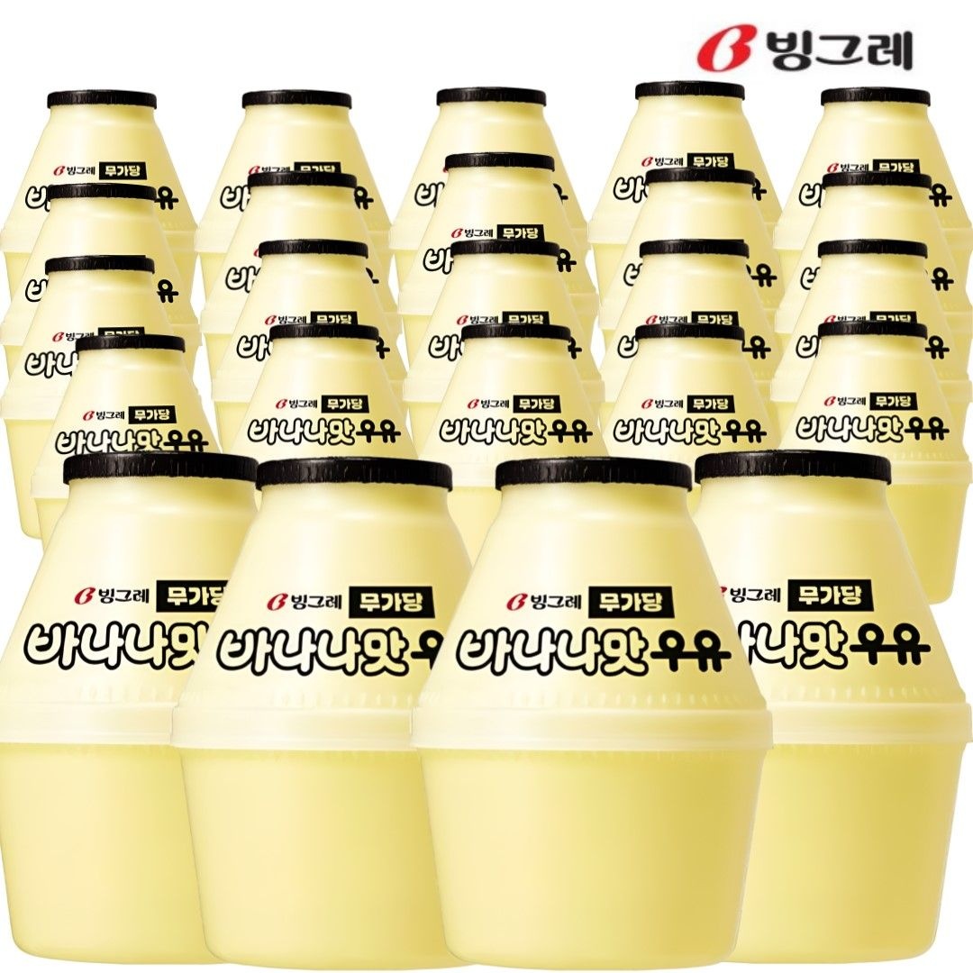 빙그레 무가당 바나나맛 우유 240ml 24개