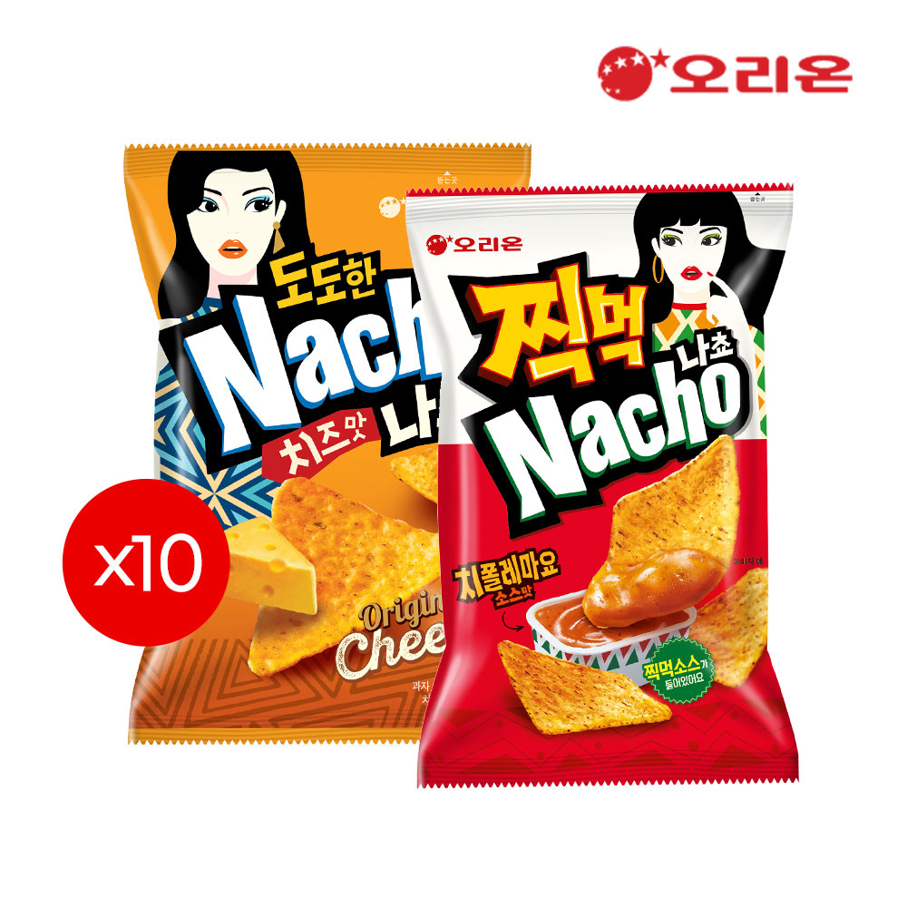 [오리온]오리온 찍먹 나쵸 치폴레마요(84g) 10개 + 도도한나쵸 치즈(92g) 10개 : 롯데ON