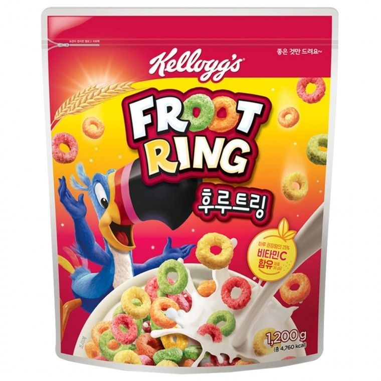 농심켈로그 농심켈로그 후르트링1200g 곡물 대용량 농심 과일 씨리얼 시리얼