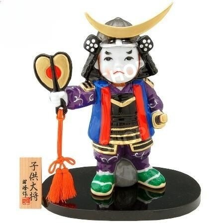 QRSHOP [해외] 무자 인형 전국 무장 완파쿠 대장 도자기 자기 일본산 장식 선물