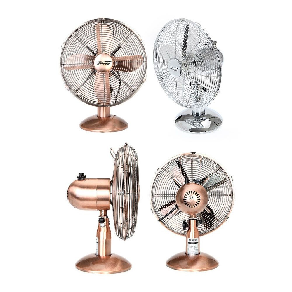 윈드피아 4엽 30cm 엔틱 메탈 인테리어선풍기/탁상용선풍기 미니선풍기 소형선풍기