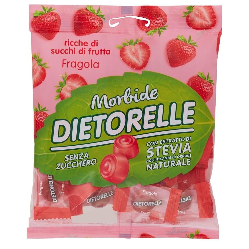 [해외] Dietorelle 소프트 캔디 70g 4팩 스트로베리 Dietorelle - Vegan Strawberry Soft Candies, Soft Candies