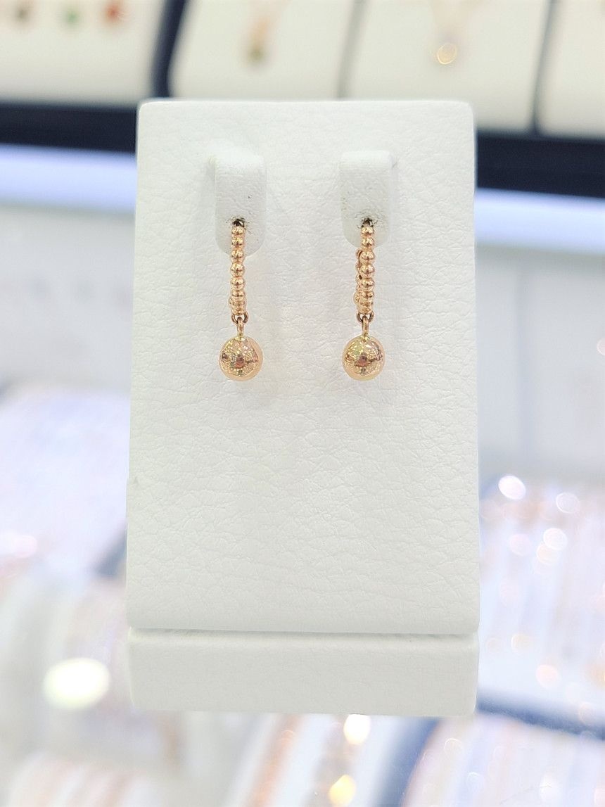 파이치치 (세이브존_부천상동) [패션플러스][파이치치]14k 금 민볼 딸랑이 원터치 귀걸이 12GKEM00049