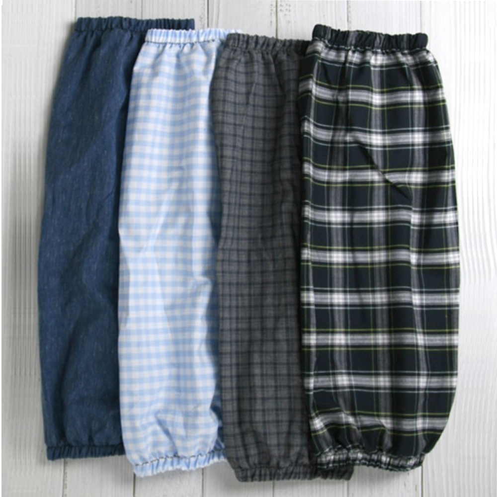 가온들oem 국산 면 팔토시 작업 위생 안전 양밴드 체크무늬 밴드 랜덤발송 품질좋은