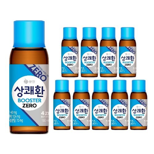 [오늘출발] 큐원 [큐원] 제로칼로리 숙취해소 상쾌환부스터제로 100ml X 10병
