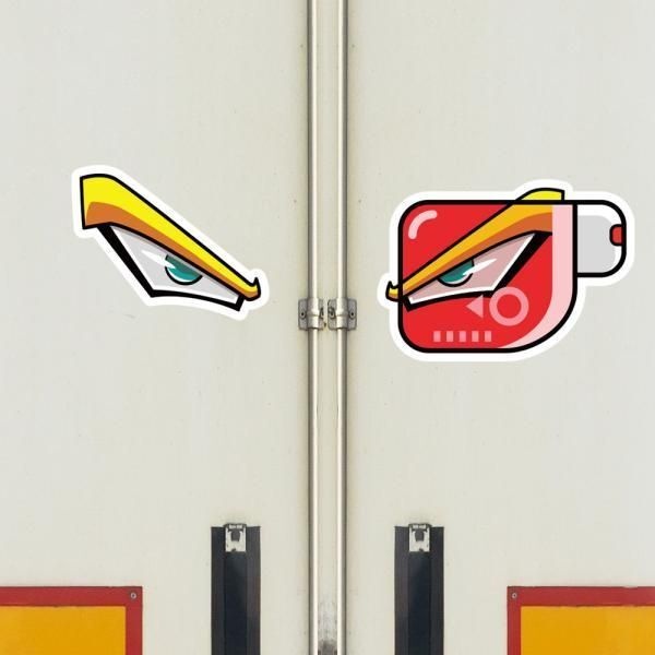 [교보문고] 뭉키데코 고휘도 차량스티커 CES 025 전투력 01