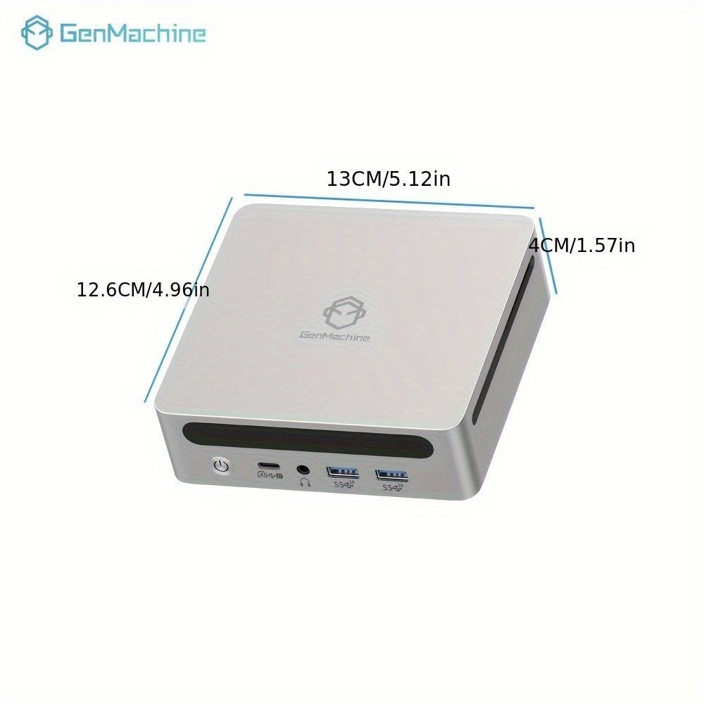 퍼플앤트 협력사 [해외] Genmachine 새로운 Ryzen7 7735HS 32G RAM+1T SSD 미니 PC WiFi 6 게임 8코어 16스레드 CPU DDR5 6400Mhz 램 디스플레이 컴퓨