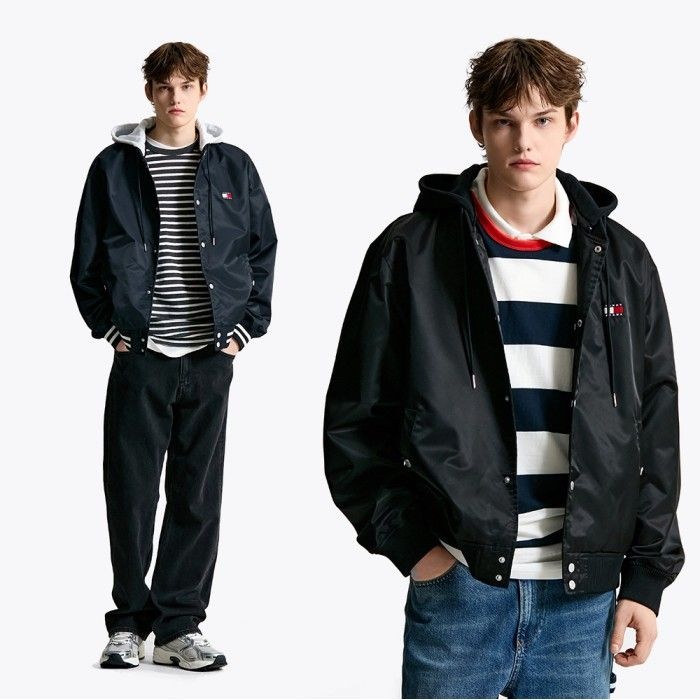 타미진스 [라스트60%][공식] [UNISEX] 오버핏 바시티 후드 재킷 2종 택1 T32F0WJC10TML1 (정상가:259,000원)