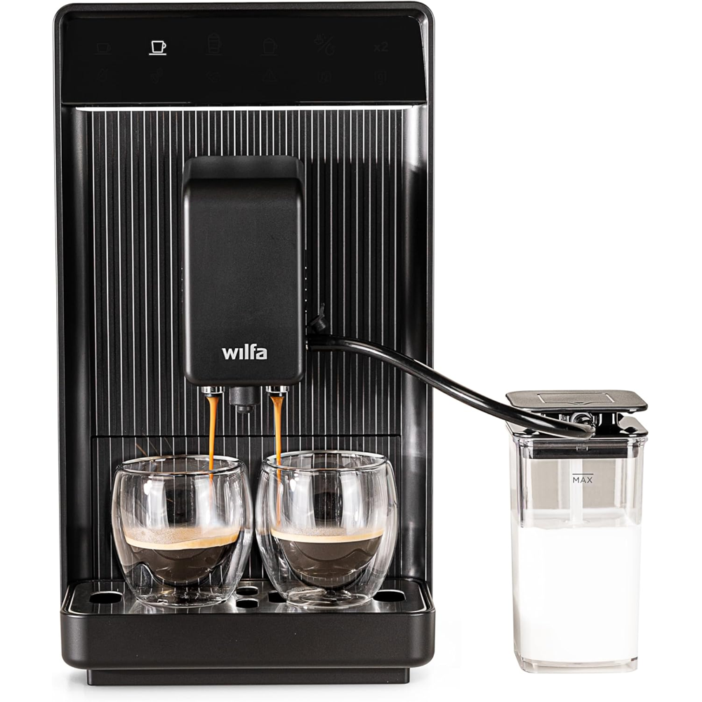 [해외] 윌파 Wilfa Volo 에스프레소 머신 자동 커피머신 15L 대용량 물탱크 150g 원두 컨테이너 2컵 추출 더블샷