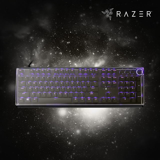 하이케이넷 레이저 헌츠맨 V2 오나타 블랙위도우 풀배열 전용 키보드 아크릴 커버 키보드 크리너 고급융 포함 434x125x20mm