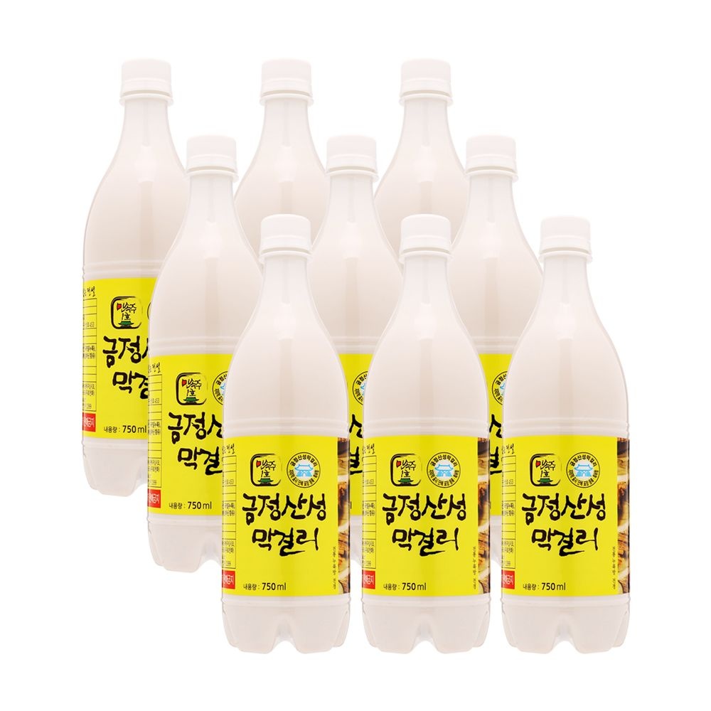 [롯데온] 금정산성 막걸리 8도 750ml x9병(23,210원/무배)