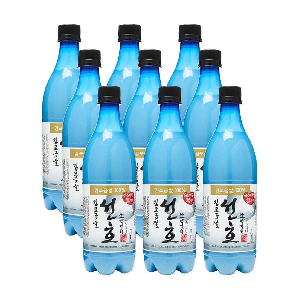 김포탁주 선호 생막걸리 6도 750ml x9병 김포 금쌀
