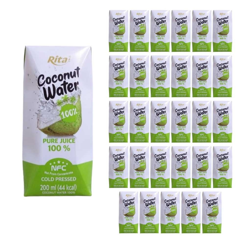 리타]코코넛워터 200ml x 30팩 리타주스 100% NFC : 롯데ON, image size:1000x1000