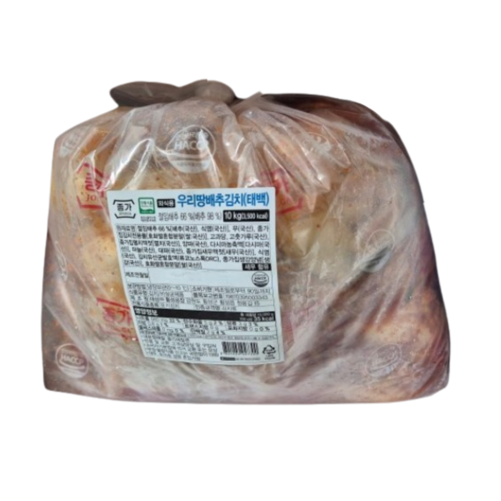 대상 종가집 우리땅 배추김치 태백 10kg