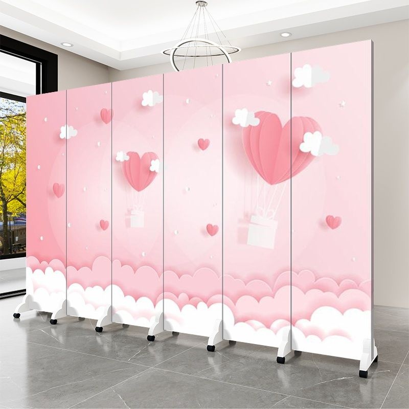 중국제조사 [해외] 돌잔치 병풍 귀여운 핑크 캐릭터 돌상 백일상 출장 이벤트 인테리어병풍