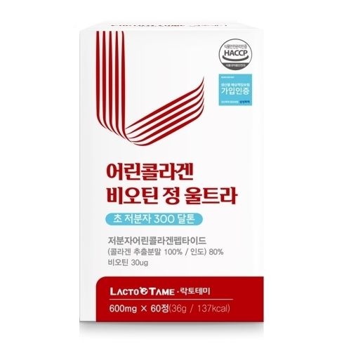락토테미 어린콜라겐 비오틴 정 울트라 600MG X 60정