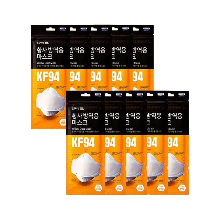 동국제약주식회사 동국제약 프리텍 황사 방역용 마스크 KF94 4중차단 시스템 3개입*10개