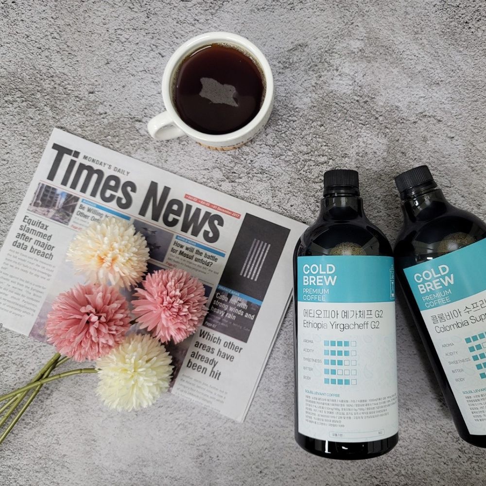 (주)더클릭 소르방커피 콜드브루  에티오피아 예가체프 G2 500ml  진한 더치커피 원액