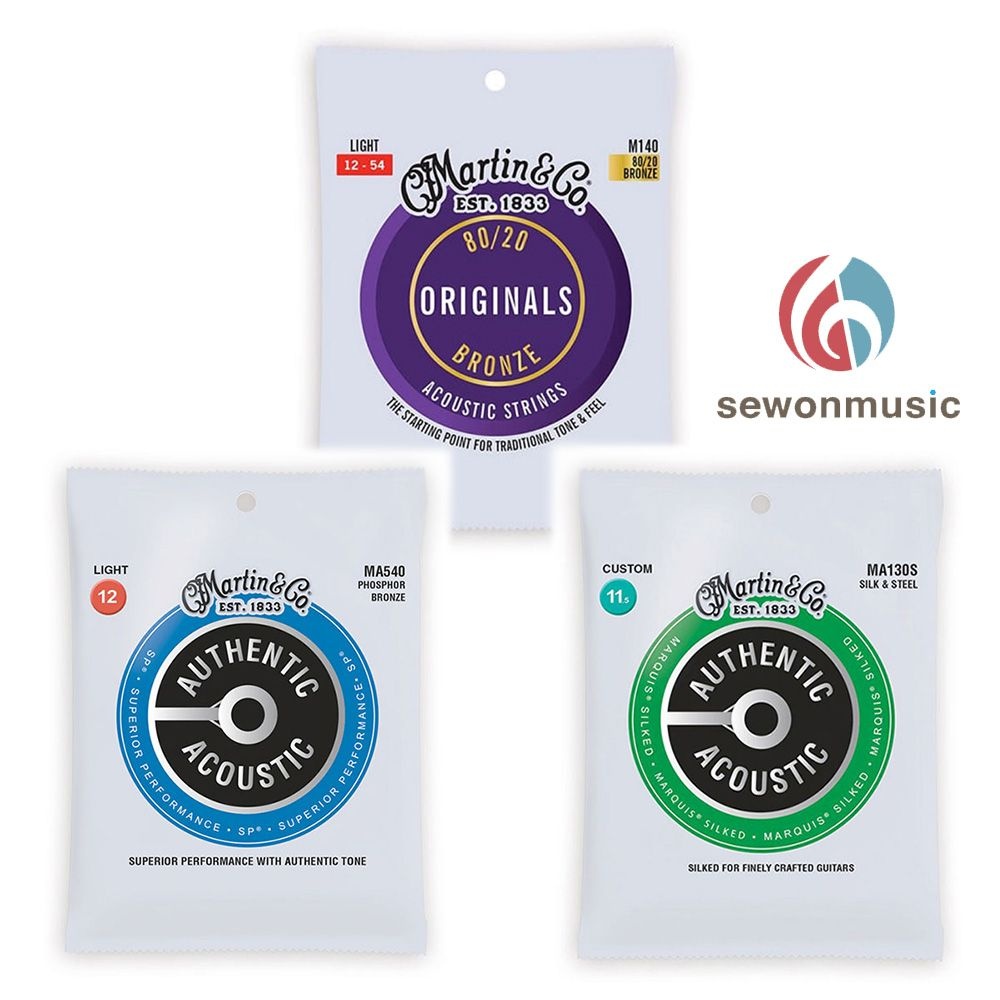 닥터마틴 마틴 어쿠스틱 기타줄 MA130S, MA540, M140