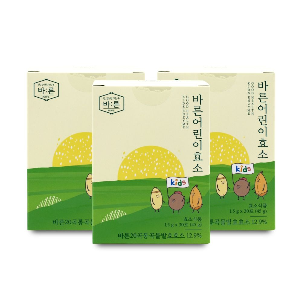 건강한 약속 바른 바른어린이효소 1.5g x 30포 X 3박스 I
