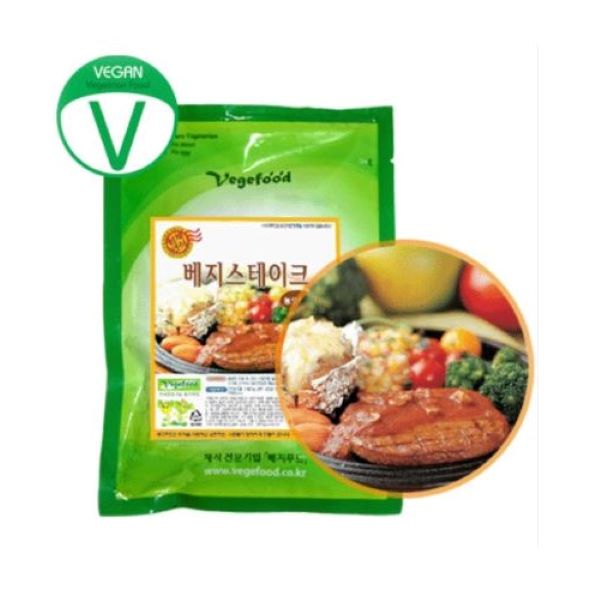 베지테리언 비건을 위한 채식 대체육 콩고기 베지스테이크 2kg 대포장 (무오신채)