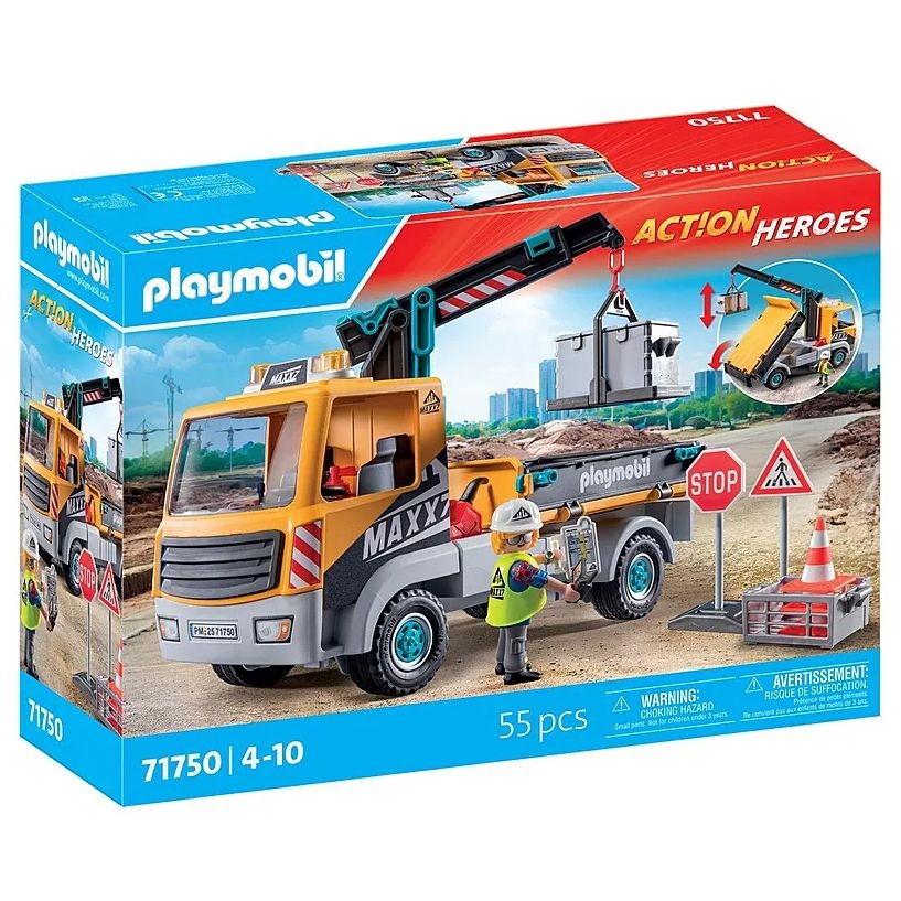 [해외] 플레이모빌 71750 크레인이 달린 건설 트럭