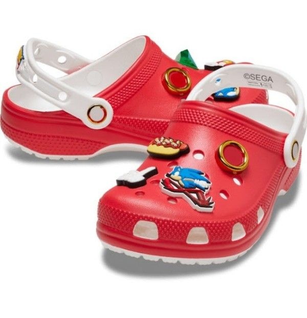 크록스 [패션플러스][크록스]크록스키즈슬리퍼 샌들 TQJ 209278-610 SonicTheHedgehog Cls Clg T Red
