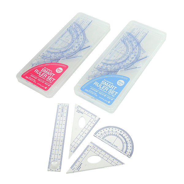 모닝글로리 삼각자 각도기 세트