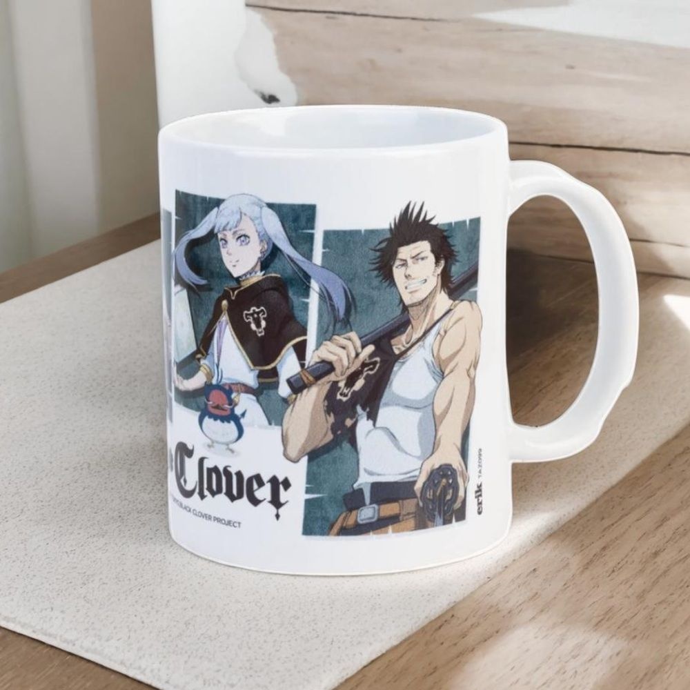 [해외] 스페인 그루포에릭 블랙클로버 아스타 노엘 야미 유노 350ml 머그 컵 잔