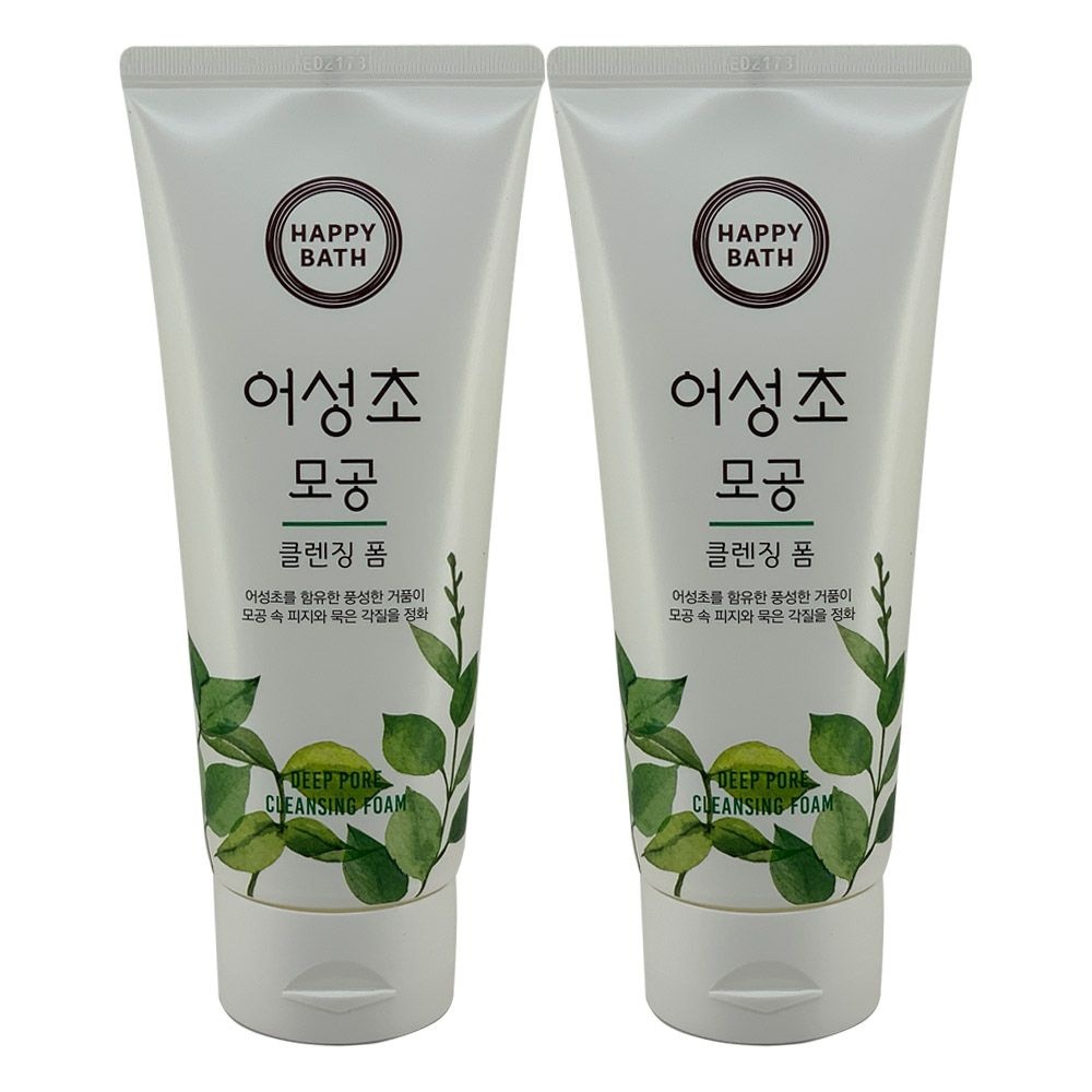 해피바스 어성초 모공 클렌징폼 200g 2개