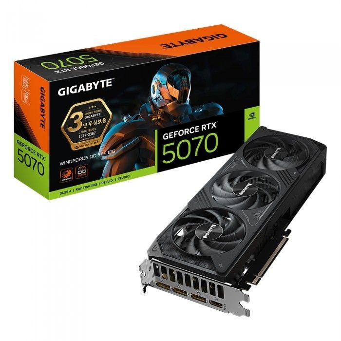 [오늘출발] 기가바이트 GIGABYTE 지포스 RTX 5070 WINDFORCE OC SFF D7 12GB 제이씨현