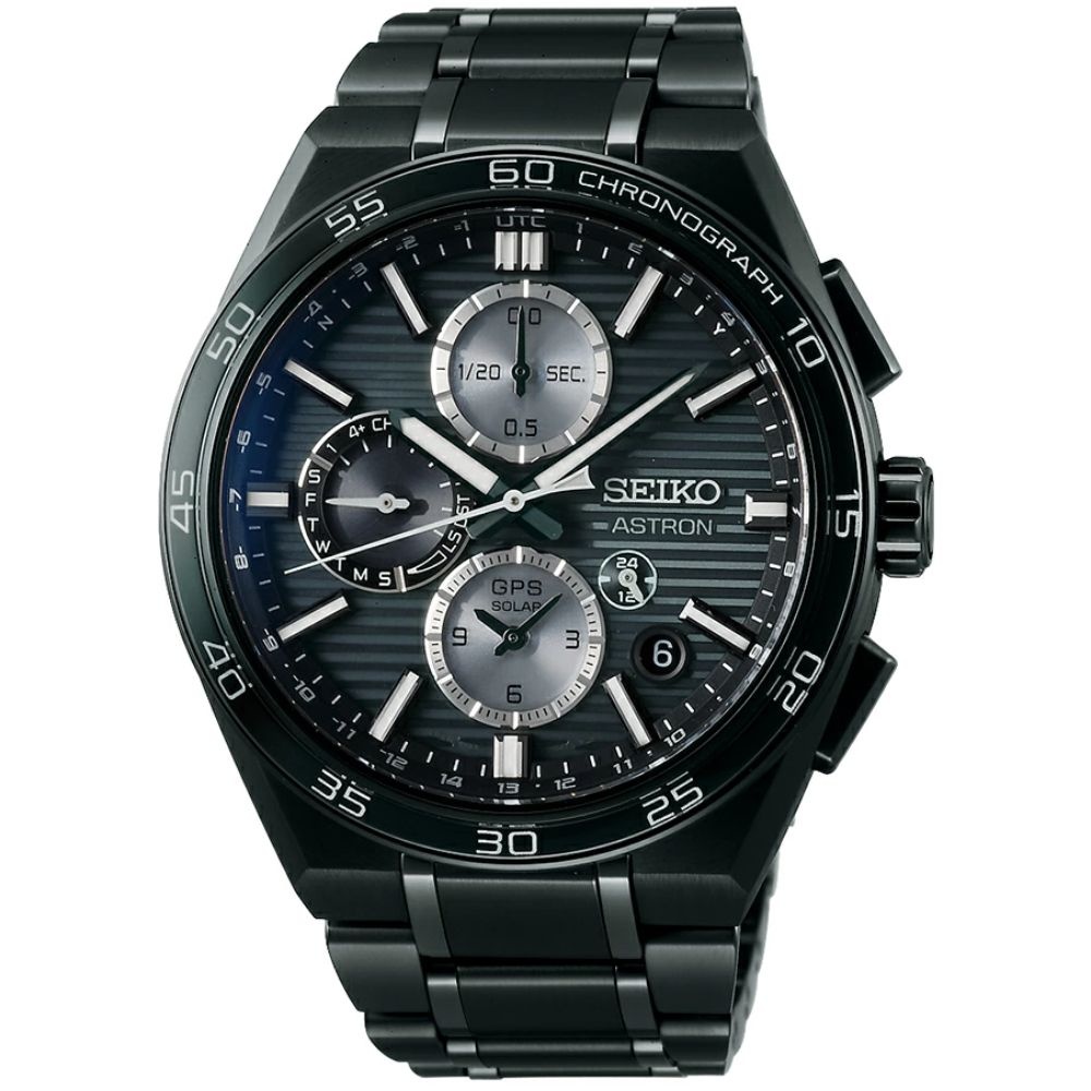 세이코 아스트론 2025년 모델 넥스터 남성 티타늄 블랙 손목시계 SBXC179