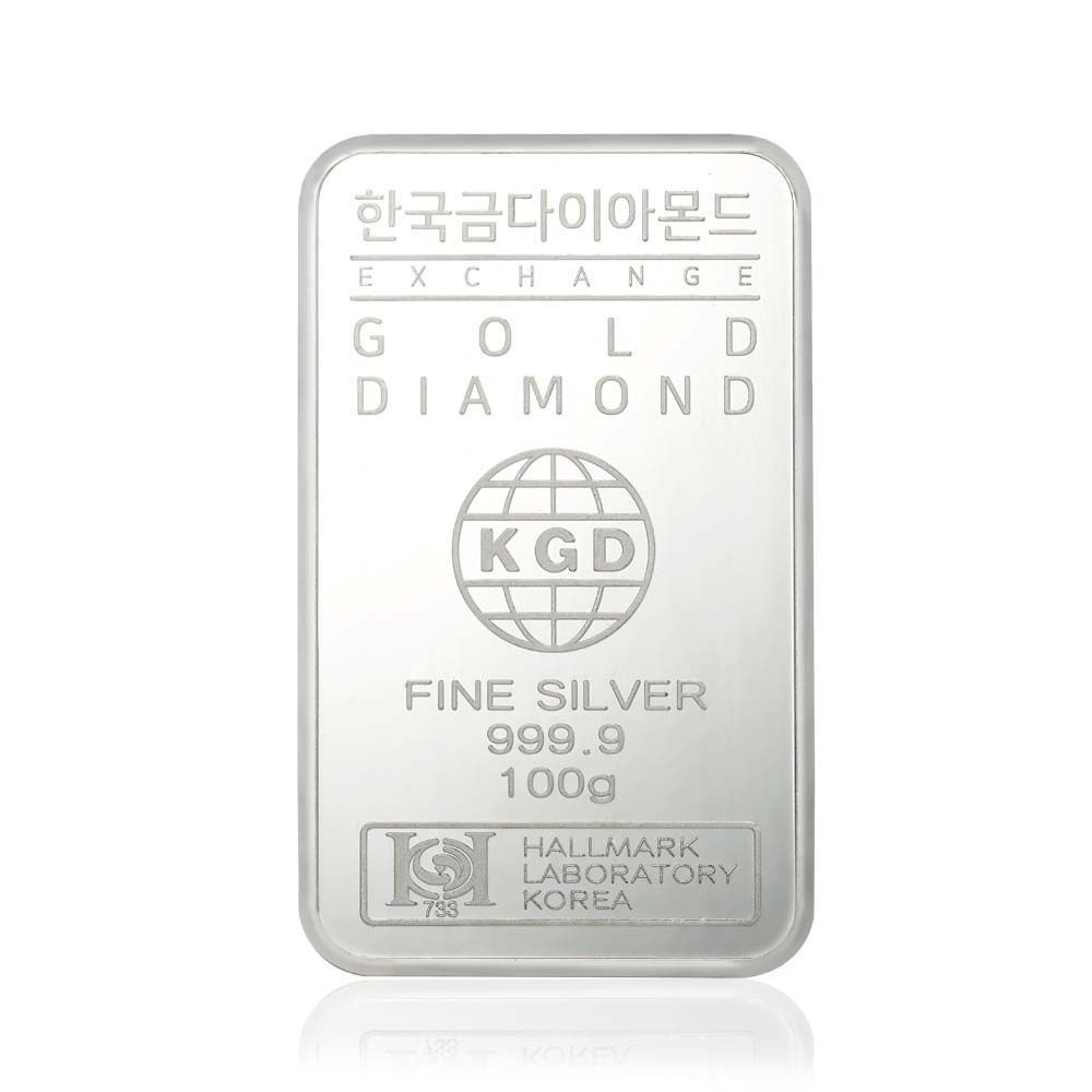 한국금다이아몬드 한국금다이아몬드 투자용 실버바 AG 100g 999.9 은투자 은시세