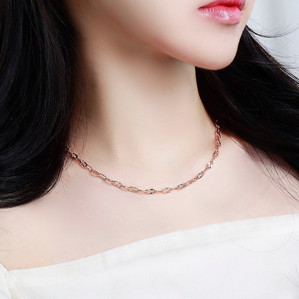 14K 엘리자베스 커팅 코인 펜던트 할로우 커팅 볼륨 클립 체인 줄 목걸이 여자 선물