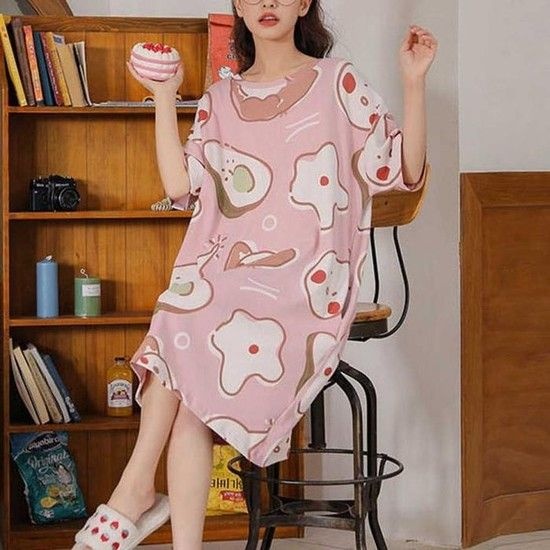 여자 YQy 베이직 단체 사이즈 파티 잠옷 올데이 프리 홈웨어 선물