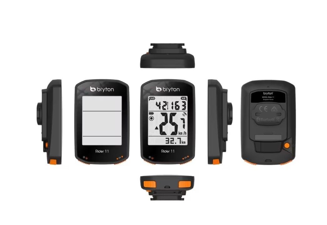 Bryton Sports [해외] 브라이튼 GPS 자전거 속도계 컴퓨터 라이더 11E 모니터 번들 파워 미터 탐색 기능
