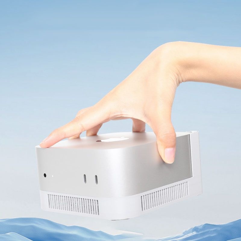 주닉스 주닉스 M4 Mac mini 4 원터치 쿨링 거치대 발열 방진 브라켓