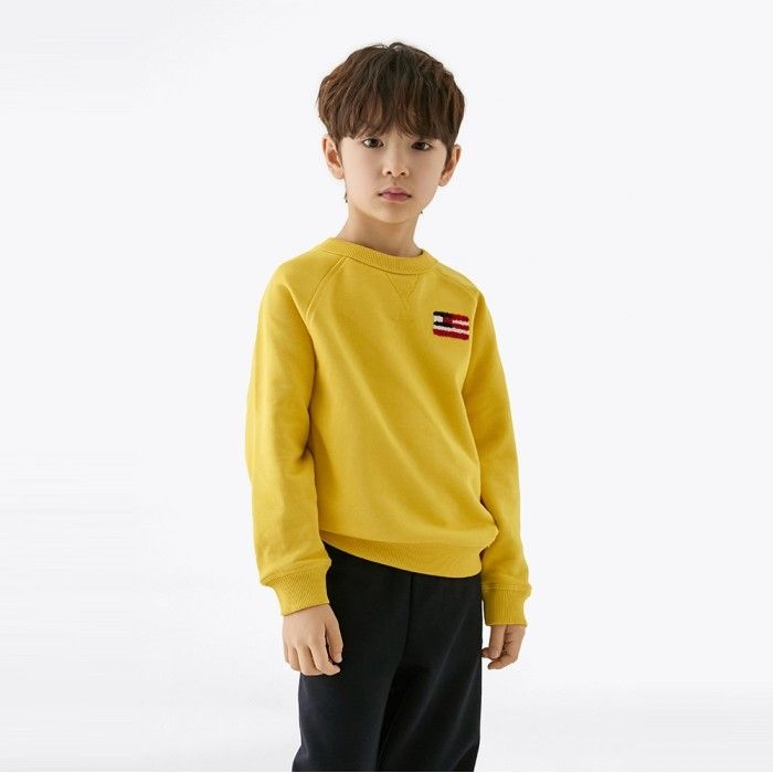 TOMMY HILFIGER 타미힐피거 키즈 [정상가: 109000] 릴랙스 플래그 스웨트 셔츠 T42F1KKO500BT1ZGQ
