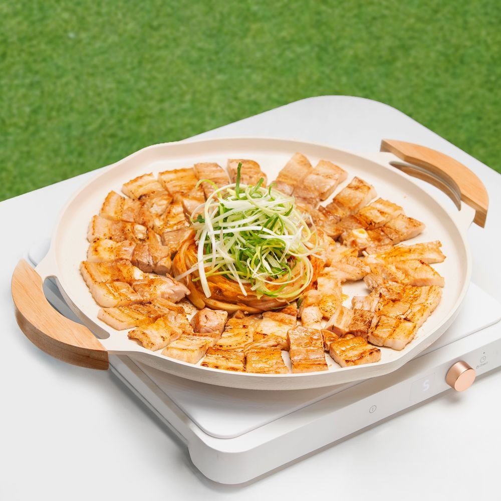 [롯데백화점] 리한 [무케] 리한_모브 그리들 34cm (2colors)+ 우드핸들2p 세트 LE1217064554