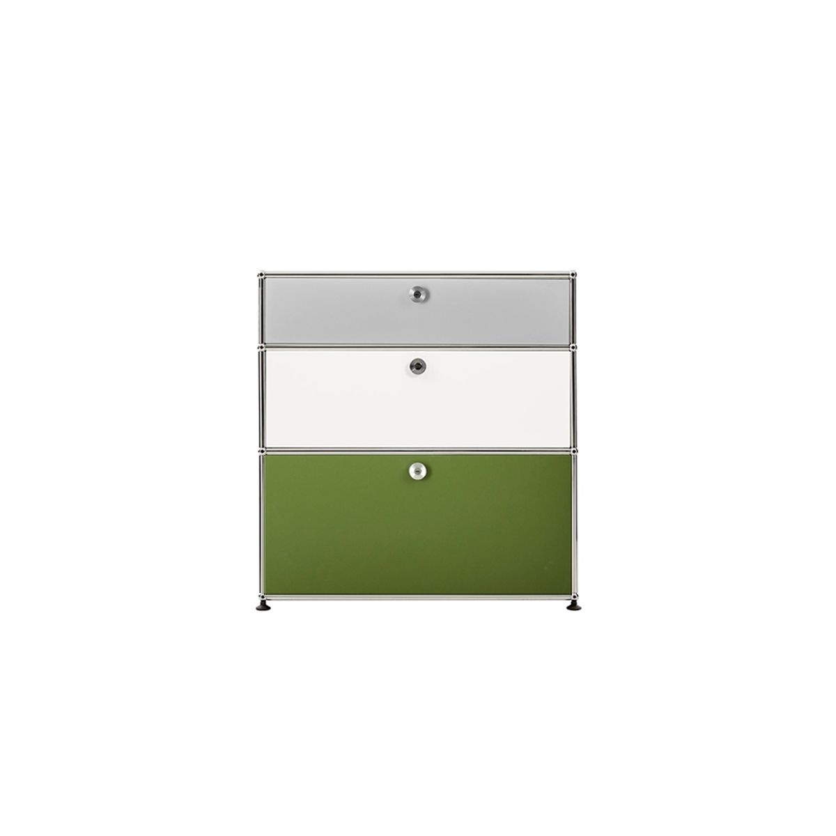 [롯데백화점] 유에스엠 [USM 공식수입원] USM Haller Storage 1x3 (Light Grey/Pure White/Olive Green) LE1218993922