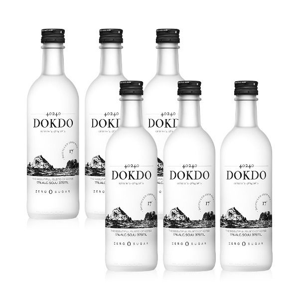 [오늘출발] 케이알컴퍼니 40240 독도소주 17도 375ml 6본 증류주