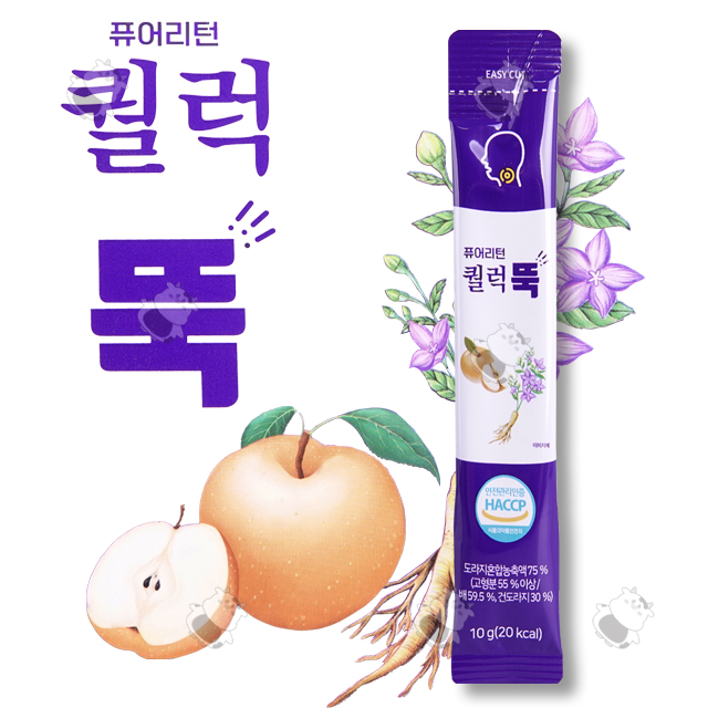 퓨어리턴 퀄럭뚝 10g 기관지관리 배 도라지 15포