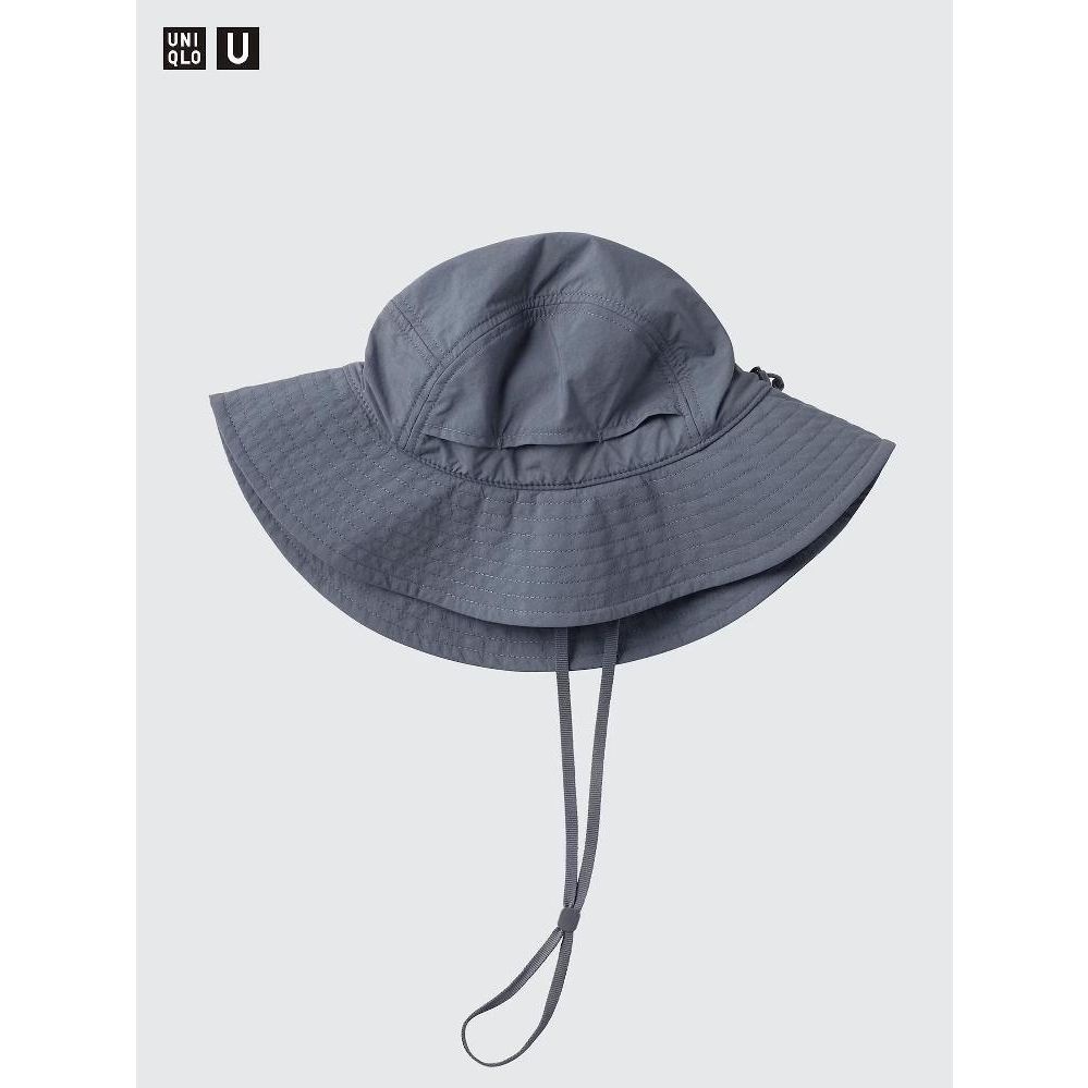 유니클로 모자 발수 사이즈 조절 메쉬 UPF50+ 자외선 차단 모자 그레이 476130